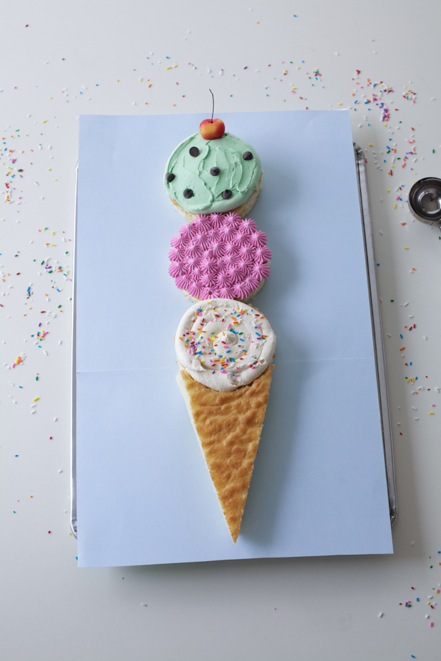 Ice Cream Cone-Shaped Cake