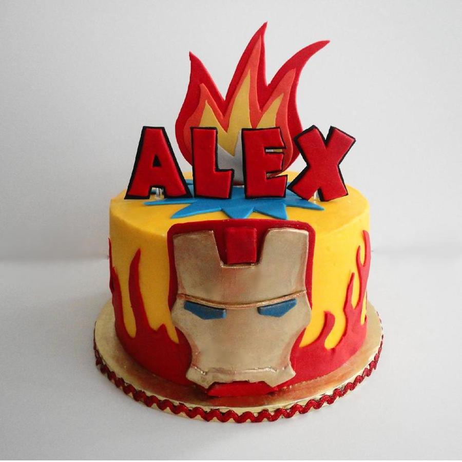 Iron Man Birthday Cake