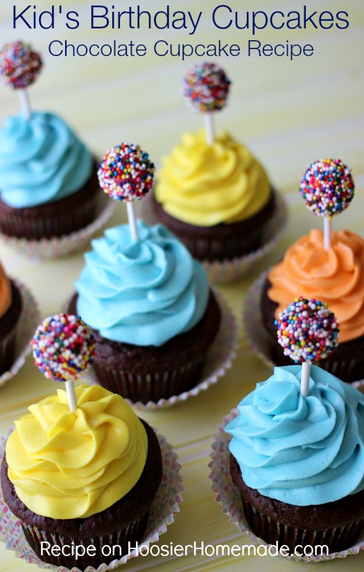 Kids Birthday Cupcakes