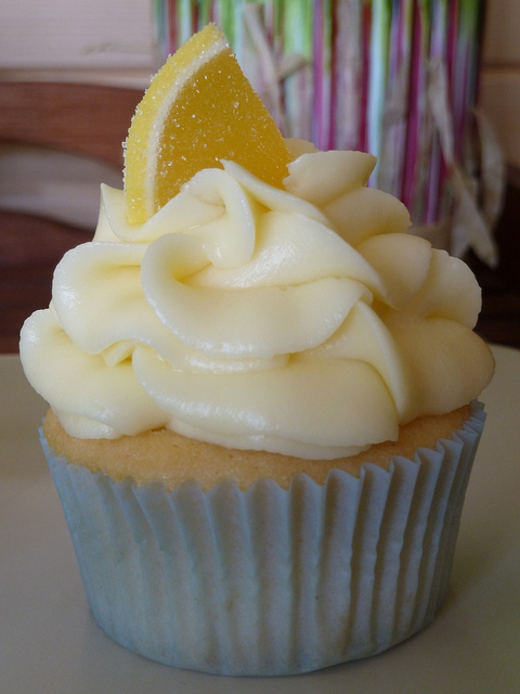 Lemon Cupcakes with Cream Cheese Frosting