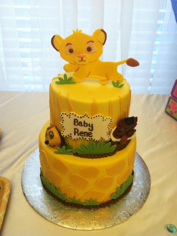 Lion King Baby Shower Cake Lion King Baby Shower Cake