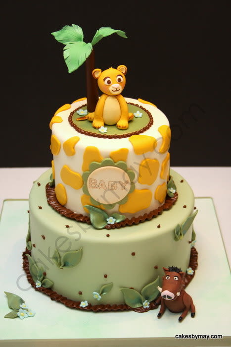 Lion King Baby Shower Cake