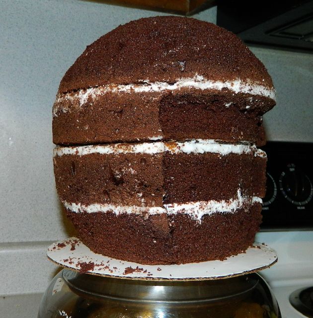 Make Football Helmet Cake