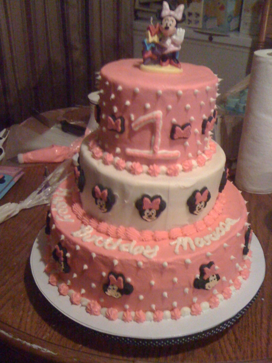 Minnie Mouse 1st Birthday Cake