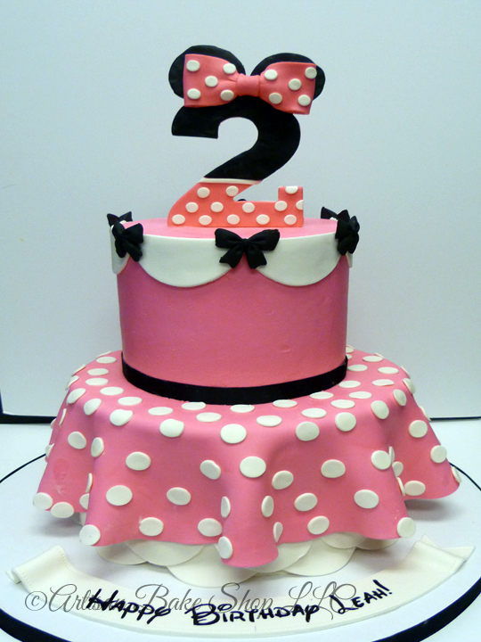 Minnie Mouse Buttercream Birthday Cake