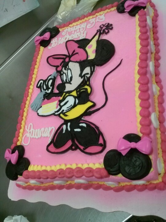 Minnie Mouse Sheet Cake