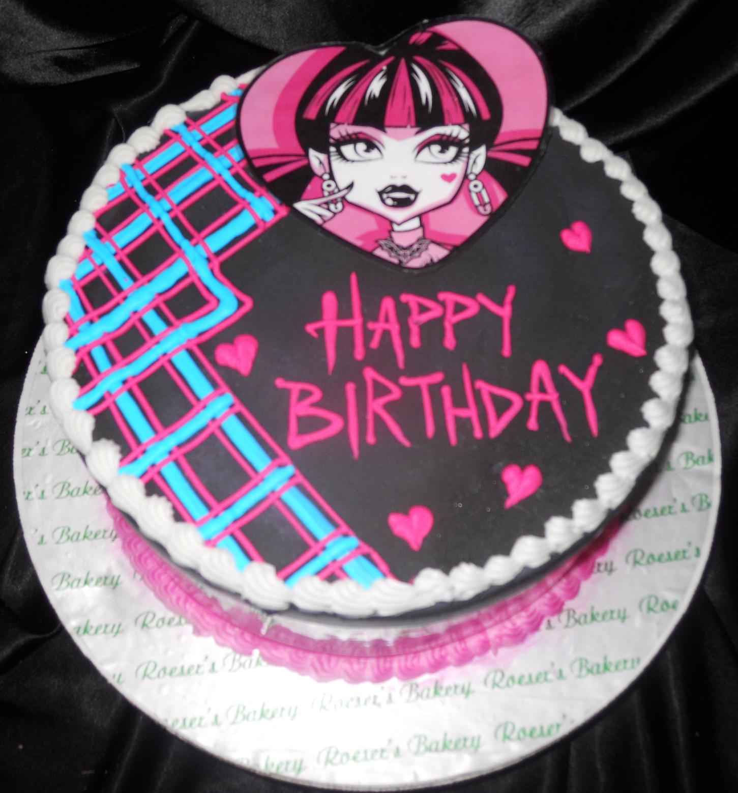 Monster High Birthday Cake