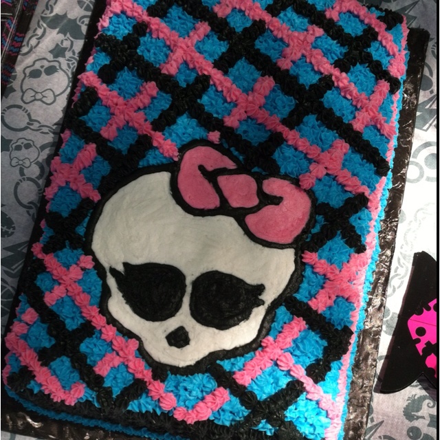 Monster High Theme Birthday Cake Monster High Theme Birthday Cake
