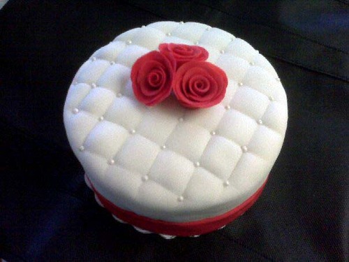 Mother's Day Fondant Cake Roses