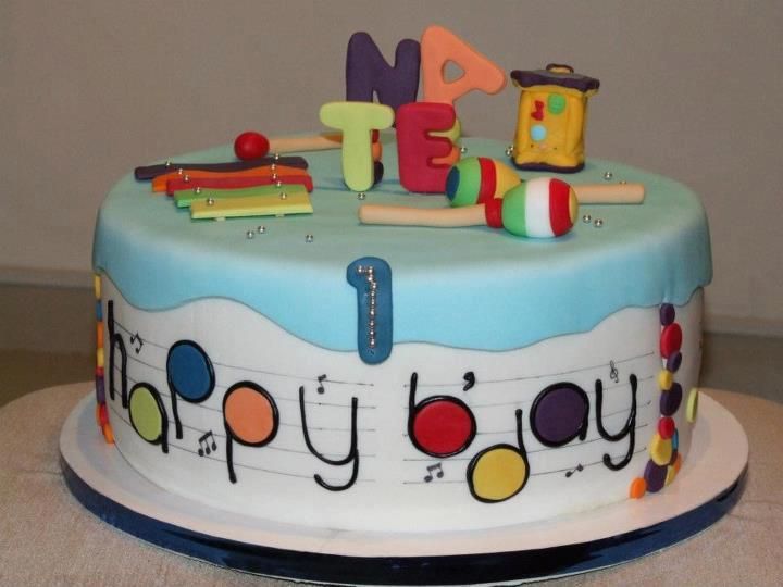 Musical Instrument Birthday Cake