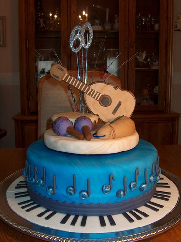 Musical Instruments Cake