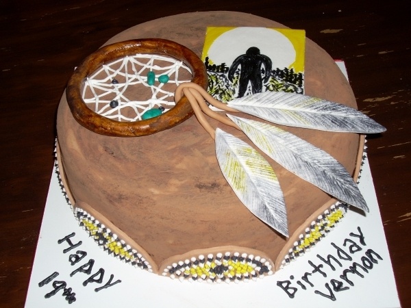 Native American Birthday Cake