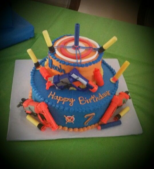 Nerf Birthday Cake Ideas