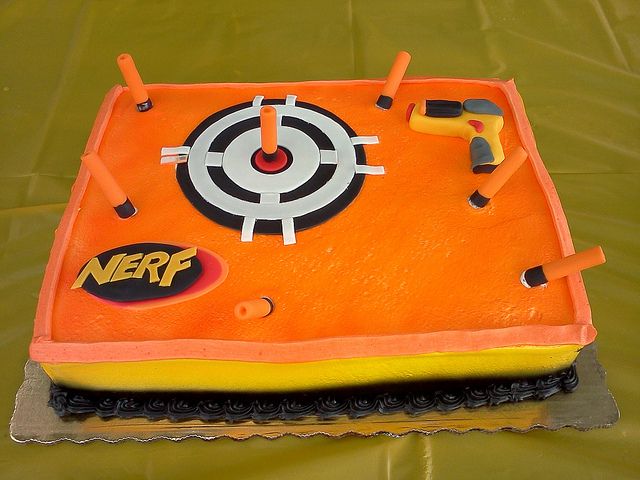 7 Photos of Big Nerf Gun Cakes 7 Photos of Big Nerf Gun Cakes