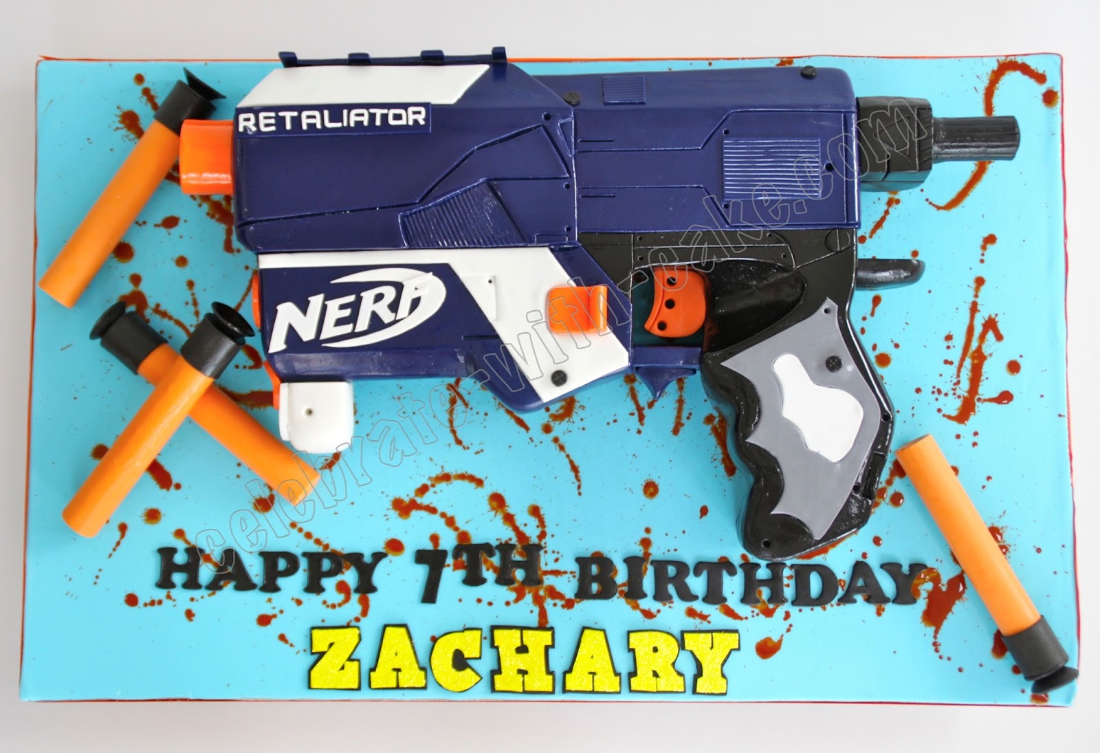 Nerf Gun Cake Nerf Gun Cake