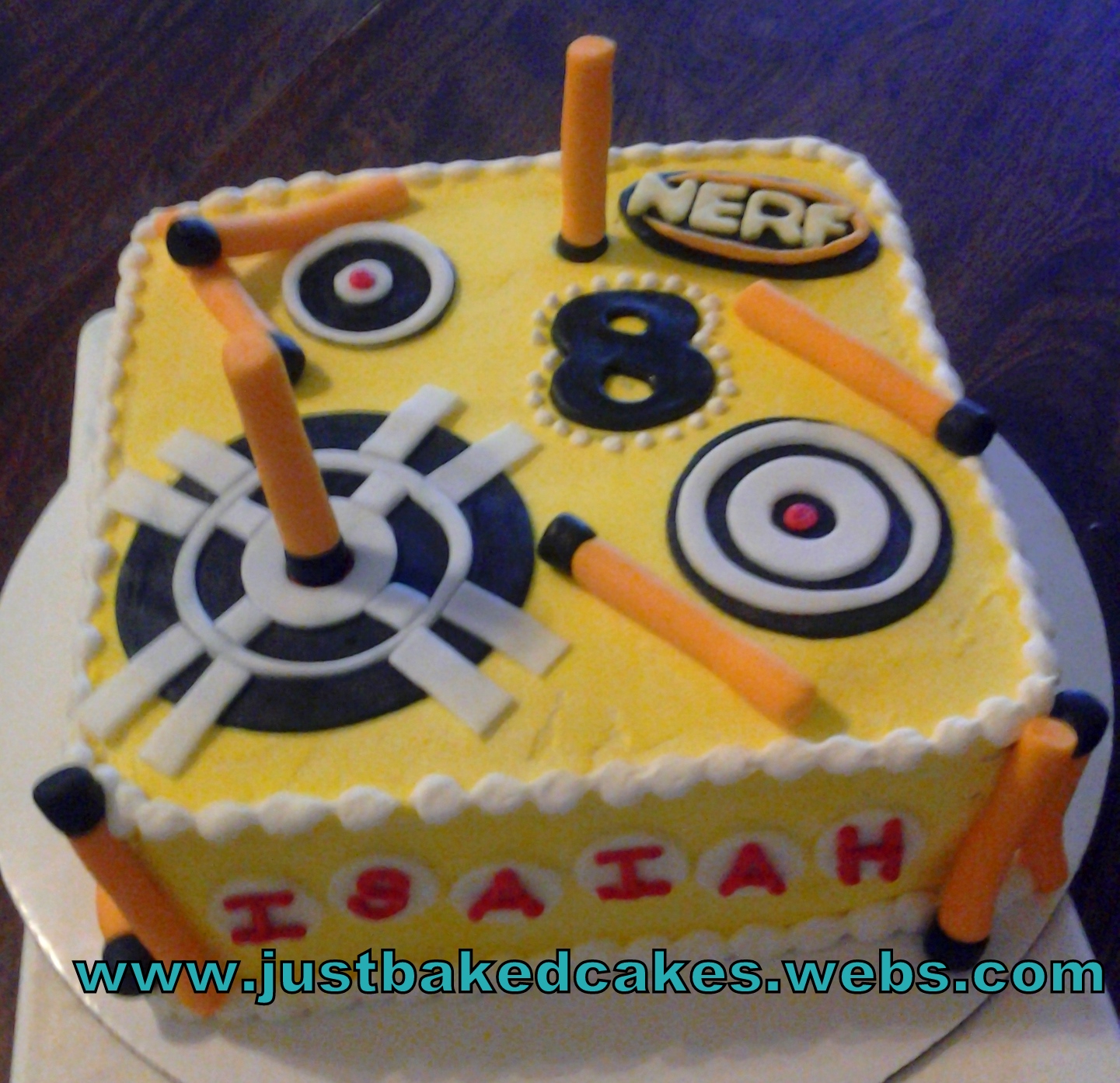 Nerf Themed Birthday Cake