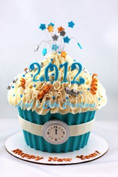 New Year Cupcake Cake Ideas