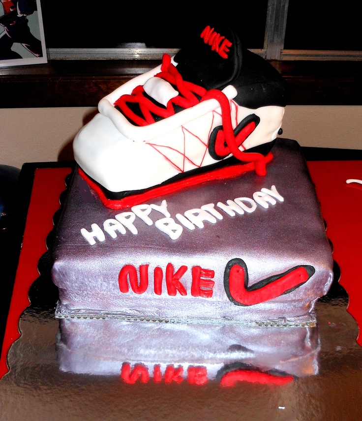 Nike Shoe Birthday Cake