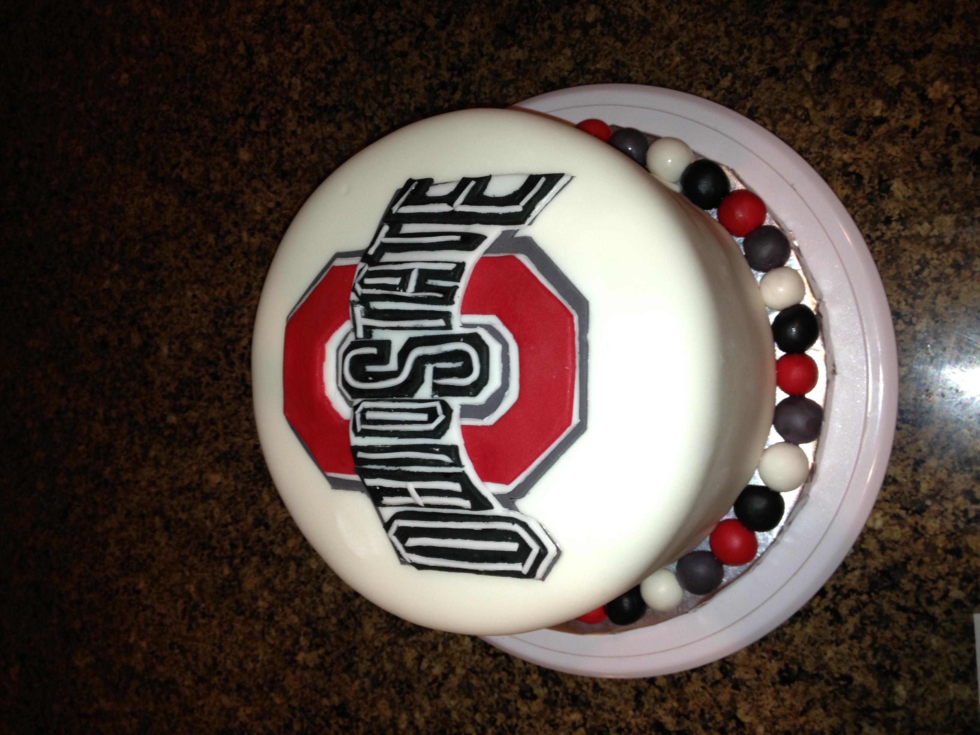 Ohio State Cake