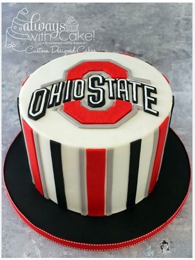 Ohio State Cake