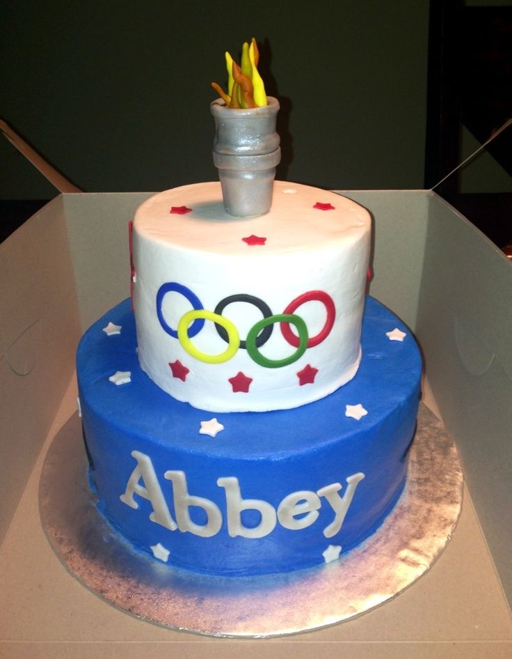 Olympic Themed Birthday Cake Olympic Themed Birthday Cake