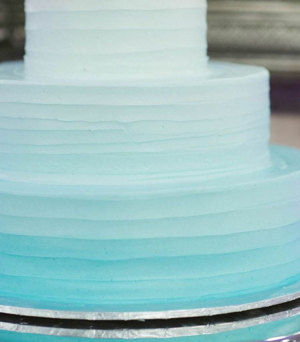 Ombre Wedding Cake