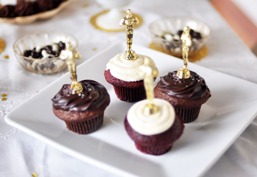 Oscar Party Cupcakes