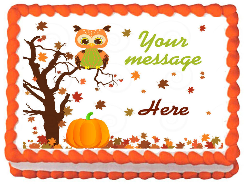 Owl Baby Shower Sheet Cake Edible Decorations Owl Baby Shower Sheet Cake Edible Decorations