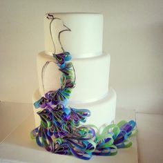 Peacock Wedding Cake