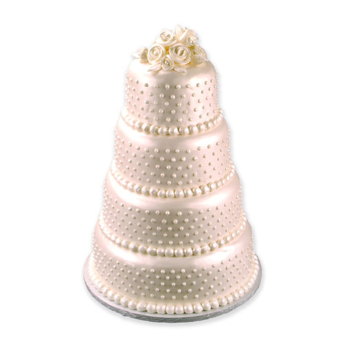 Pearl Shimmer Wedding Cake