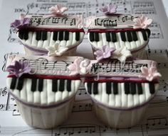 Piano Music Cupcakes