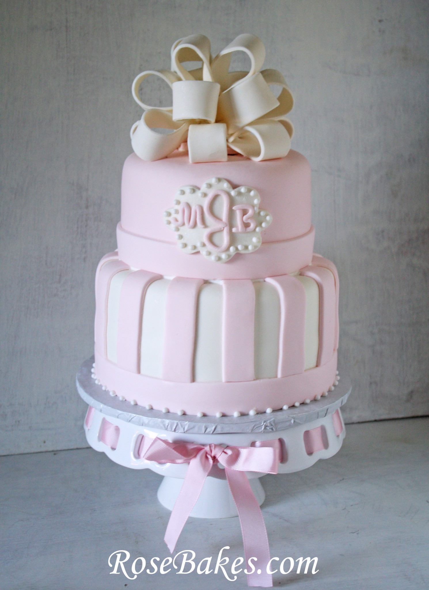 Pink Baby Shower Cake