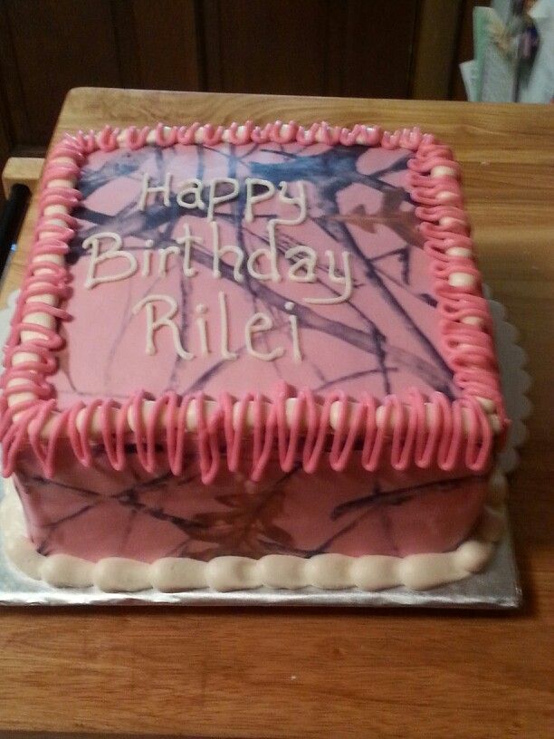 Pink Camo Birthday Cake Ideas