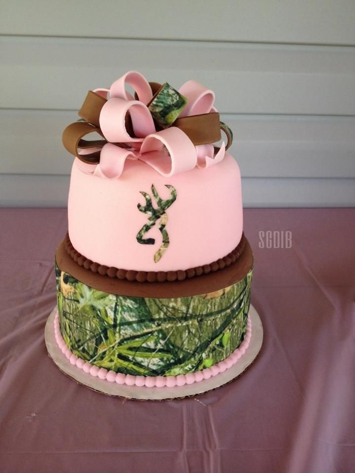 Pink Camo Browning Cakes for Girls