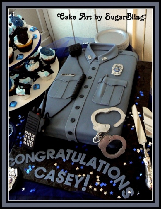Police Academy Graduation Cake Police Academy Graduation Cake