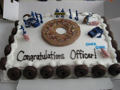 Police Graduation Cake Designs