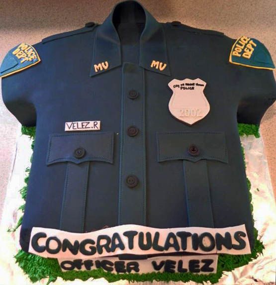 Police Officer Shirt Cake