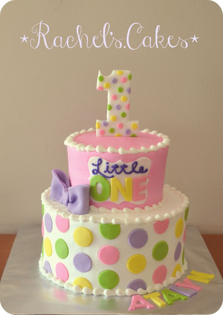 Polka Dot 1st Birthday Cake Polka Dot 1st Birthday Cake