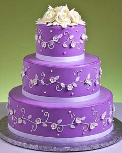 Pretty Purple Wedding Cake Pretty Purple Wedding Cake