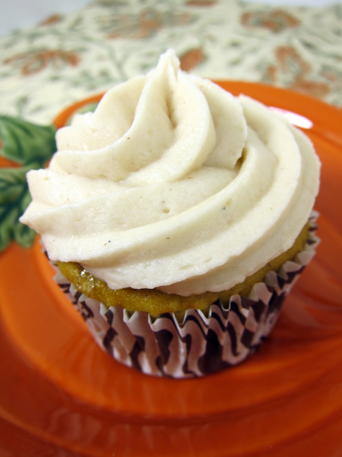 Pumpkin Cupcakes with Yellow Cake Mix