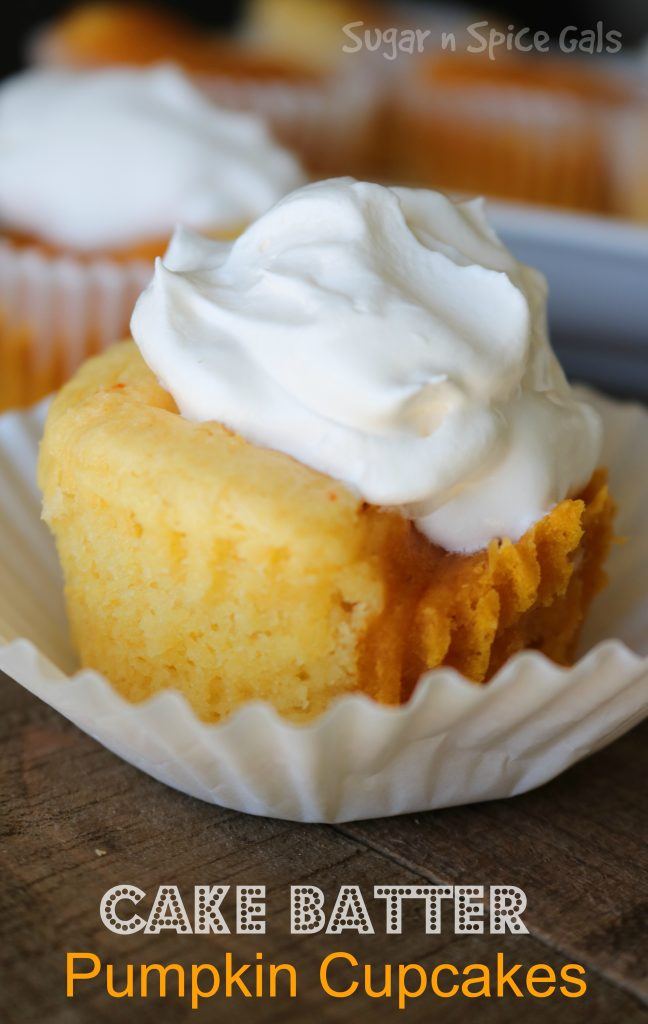 Pumpkin Spice Cupcakes with Cake Mix