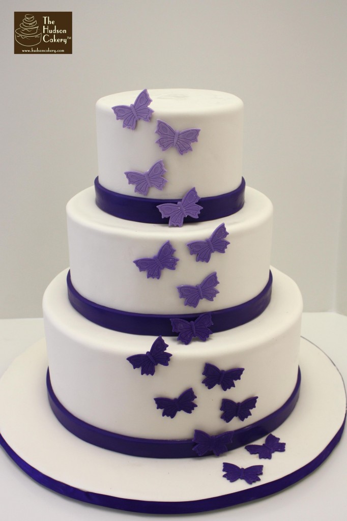 Purple Butterfly Wedding Cakes Purple Butterfly Wedding Cakes