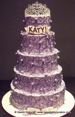 Purple Sweet 16 Cake