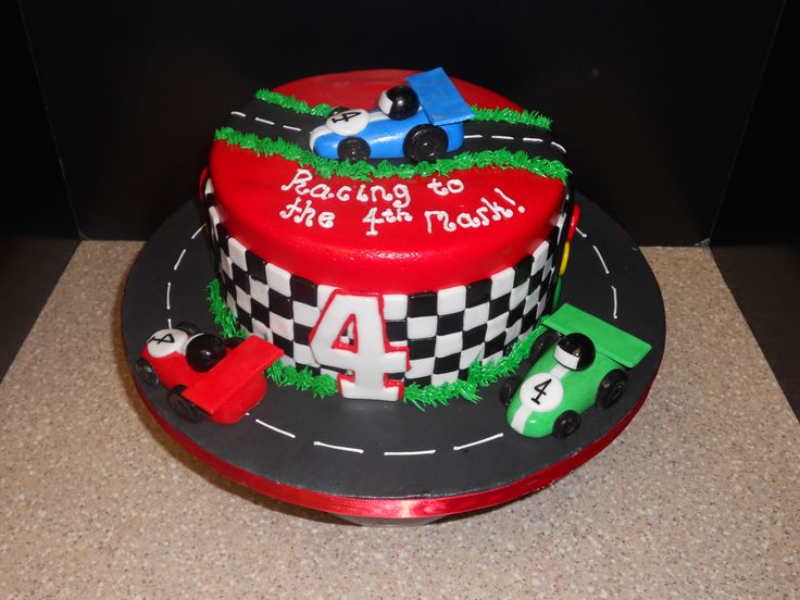 Race Car Birthday Cake Design