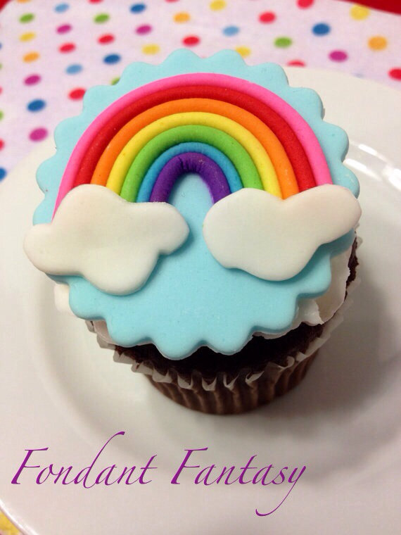 Rainbow Cupcake Toppers