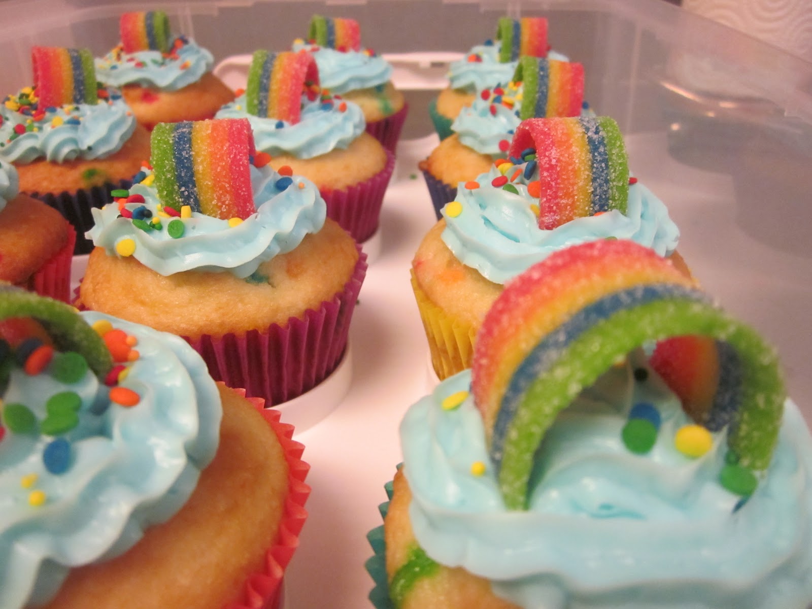 Rainbow Cupcakes