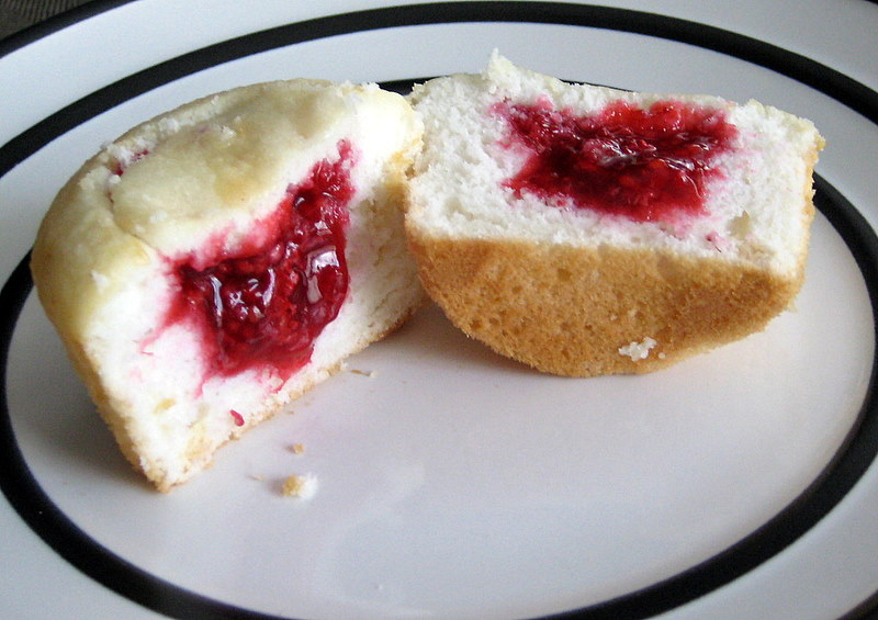 Raspberry Filled Cupcakes