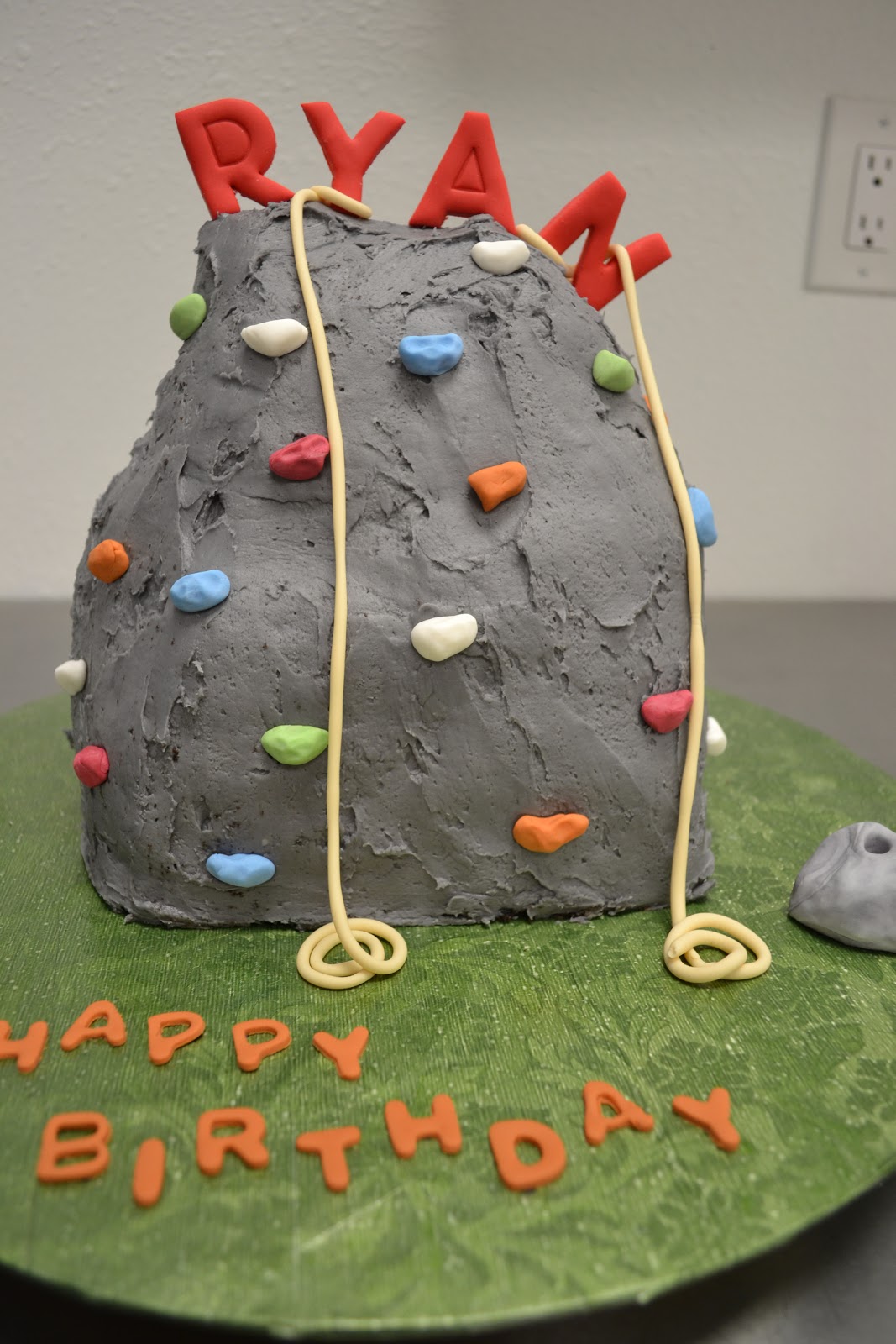 Rock Climbing Wall Cake