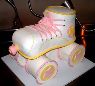 Roller Derby Birthday Cake