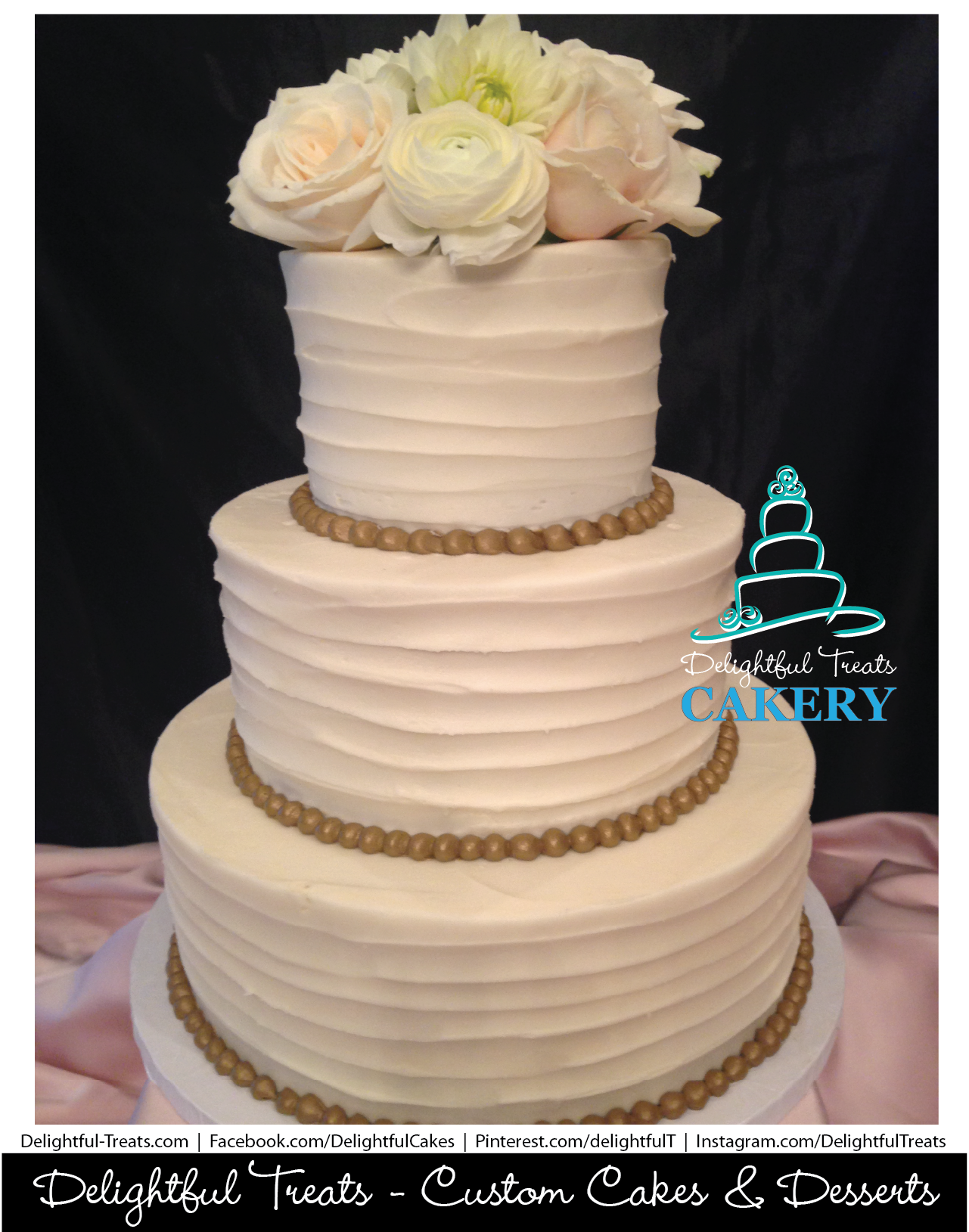 Rustic Buttercream Wedding Cake Rustic Buttercream Wedding Cake